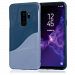 Navor Slim Fit Dual Layer Heavy Duty 3D Textured Full Body Protection Cover for Samsung Galaxy S9 - Blue
