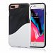 Navor Slim Fit Protective Soft and Lightweight Bumper Case for iPhone 7 Plus And 8 Plus - White-Black