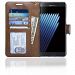 Navor Samsung Note 7 Folio-3 Thin Layer Wallet Case - Brown
