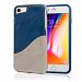 Navor Slim Fit Protective Soft and Lightweight Bumper Case for iPhone 7 And 8 - Gold-Blue