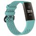 Water Resistant Soft TPU Silicone Replacement Sport Fitness Strap Wristbands For Fitbit Charge3 - Large / Mint