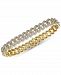 Men's Diamond Cuban Link Bracelet (1 ct. t. w. ) in 14k Gold-Plated Sterling Silver