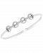 Wrapped Diamond Circle Flexie Bangle Bracelet (1/6 ct. t. w. ) in Sterling Silver, Created for Macy's
