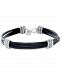 Effy Men's Leather Multi-Cord Statement Bracelet in Sterling Silver