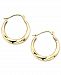 10k Gold Small Polished Swirl Hoop Earrings
