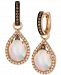 Le Vian Chocolatier Neopolitan Opal (2-3/8 ct. t. w. ) and Diamond (5/8 ct. t. w. ) Drop Earrings in 14K Rose Gold
