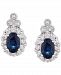 Le Vian Blueberry Sapphire (1 ct. t. w. ) & Vanilla Diamond (3/8 ct. t. w. ) Stud Earrings in 14k White Gold