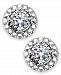 TruMiracle Diamond Halo Stud Earrings in Sterling Silver (1/10 ct. t. w. )
