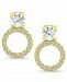Giani Bernini Cubic Zirconia Circle Drop Earrings in 18k Gold-Plated Sterling Silver, Created for Macy's