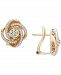 Wrapped in Love Diamond Love Knot Stud Earrings (1/2 ct. t. w. ) in 14k Gold, Created for Macy's