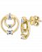 Effy Diamond Multi-Cut Double Circle Earrings (3/8 ct. t. w. ) in 14k Gold