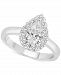 Diamond Pear Halo Engagement Ring (1 ct. t. w. ) in 14k White, Yellow or Rose Gold
