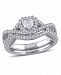 Certified Diamond (3/4 ct. t. w. ) Heart-Shape Infinity Bridal Set in 14k White Gold