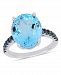 Blue Topaz (10-1/2 ct. t. w. ) Ring in Sterling Silver