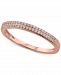Diamond Double Row Band (1/6 ct. t. w. ) in 14k Rose Gold