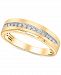 Men's Diamond Channel-Set Band (1/6 ct. t. w. ) in 14k White Gold or Yellow Gold