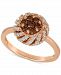 Le Vian Chocolatier Diamond Cluster Ring (3/4 ct. t. w. ) in 14k Rose Gold