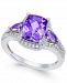 Amethyst (1-3/4 ct. t. w. ) and White Topaz (1/4 ct. t. w. ) Ring in Sterling Silver