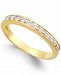 Diamond Band (1/10 ct. t. w. ) in 18k Gold over Sterling Silver