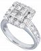 Diamond Princess Quad Halo Engagement Ring (2-1/2 ct. t. w. ) in 14k White Gold