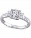 Diamond Princess Halo Engagement Ring (3/4 ct. t. w. ) in 14k White Gold