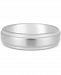 Men's Step Edge Band in White Ion-Plated Tantalum