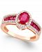 Ruby (1-3/4 ct. t. w. ) and Diamond (1/4 ct. t. w. ) Ring in 14k Gold