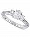 Diamond Oval Three Stone Engagement Ring (1-1/10 ct. t. w. ) in 14k White Gold