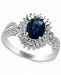 Effy Sapphire (1-3/8 ct. t. w. ) & Diamond (1/2 ct. t. w. ) Ring in 14k White Gold