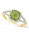 Peridot (1-7/8 ct. t. w. ) and Created White Sapphire (1/4 ct. t. w. ) Ring in 10k Yellow Gold