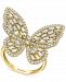 Effy Diamond Butterfly Ring (1-3/8 ct. t. w. ) in 14k Yellow Gold