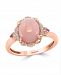 Effy Pink Opal (2 5/8 ct. t. w. ) and Diamond (1/10 ct. t. w. ) Ring in 14K Rose Gold