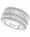 Effy Diamond Baguette Concave Ring (1-1/5 ct. t. w. ) in 14k White Gold