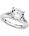 Gia Certified Diamond Solitaire Ring (3 ct. t. w. ) in 14k White Gold