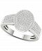 Diamond Oval Cluster Statement Ring (1/2 ct. t. w. ) in Sterling Silver