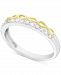 Diamond Infinity Band (1/10 ct. t. w. ) in Sterling Silver & Gold-Plate