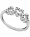 Diamond Triple Heart Ring (1/10 ct. t. w. ) in Sterling Silver