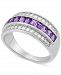 Amethyst (7/8 ct. t. w. ) & Cubic Zirconia Statement Ring in Sterling Silver