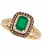 Le Vian Costa Smeralda Emerald (3/4 ct. t. w. ) & Diamond (3/8 ct. t. w. ) Halo Ring in 14k Gold