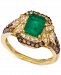 Le Vian New Emerald (1-1/5 ct. t. w. ) & Diamond (3/4 ct. t. w. ) Ring set in 14k Gold