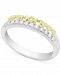 Diamond Mom Heart Ring (1/10 ct. t. w. ) in Sterling Silver & Gold-Plate