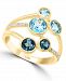 Lali Jewels Multi-Gemstone (2 ct. t. w. ) & Diamond (1/10 ct. t. w. ) Ring in 14k Gold