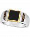 Le Vian Men's Onyx & Chocolate Diamond (1/6 ct. t. w. ) Ring in Sterling Silver & 14k Gold