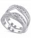 Certified Diamond (1-3/8 ct. t. w. ) Guard Ring in 14K White Gold