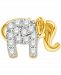 Diamond Elephant Single Stud Earring (1/10 ct. t. w. ) in 14k Gold