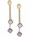 Amethyst Clover Drop Earrings (5-1/10 ct. t. w. ) in Gold Over Sterling Silver (Also Available in Blue Topaz (4 ct. t. w), Made in Italy)