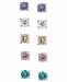 Giani Bernini Sterling Silver Earring Set, Multicolor Cubic Zirconia Five Stud Earring Set (1 ct. t. w. )