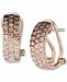 Le Vian Ombre Chocolate Diamond (3/4 ct. t. w. ) & Nude Diamond (1/2 ct. t. w. ) Omega Hoop Earrings in 14k Rose Gold, White Gold or Yellow Gold