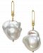 Belle de Mer Cultured Baroque Pearl (14-15mm) Drop Earrings in 14k Gold, Created for Macy's