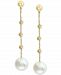 Effy Cultured Freshwater Pearl (8mm) Beaded Drop Earrings in 14k Gold